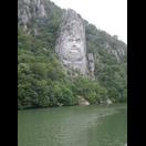 Die 55 m hohe Statue des Decebalus